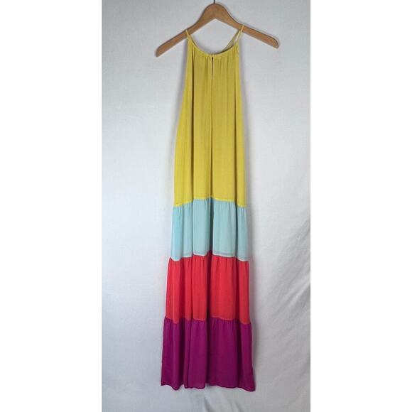 SUGARLIPS Women's Dress Size Medium Rainbow Ray Maxi - Picture 3 of 5